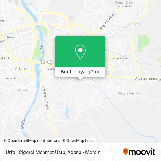 Urfalı Ciğerci Mehmet Usta harita