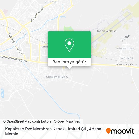 Kapaksan Pvc Membran Kapak Limited Şti. harita