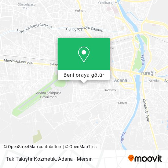 Tak Takıştır Kozmetik harita