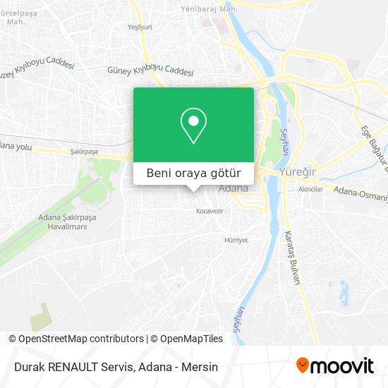 Durak RENAULT Servis harita