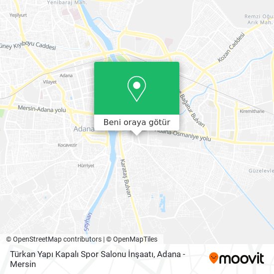 Türkan Yapı Kapalı Spor Salonu İnşaatı harita
