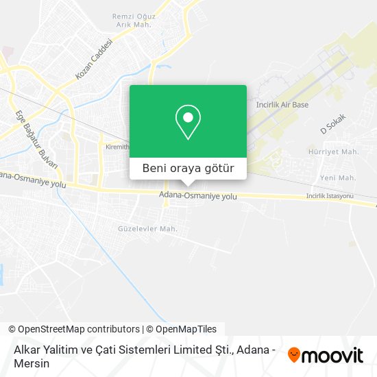 Alkar Yalitim ve Çati Sistemleri Limited Şti. harita