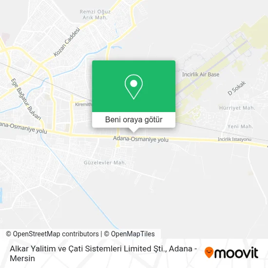 Alkar Yalitim ve Çati Sistemleri Limited Şti. harita