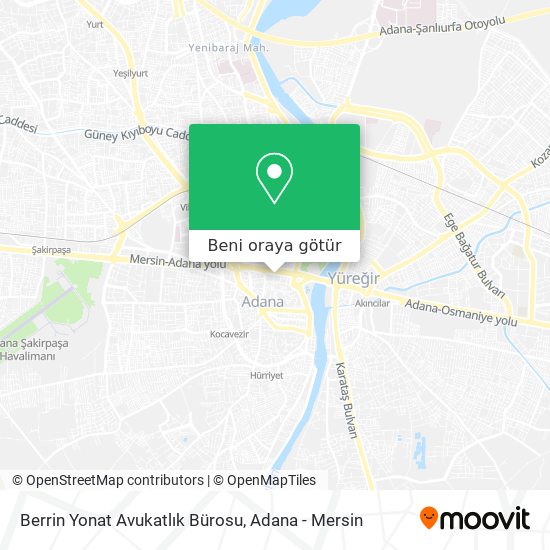 Berrin Yonat Avukatlık Bürosu harita