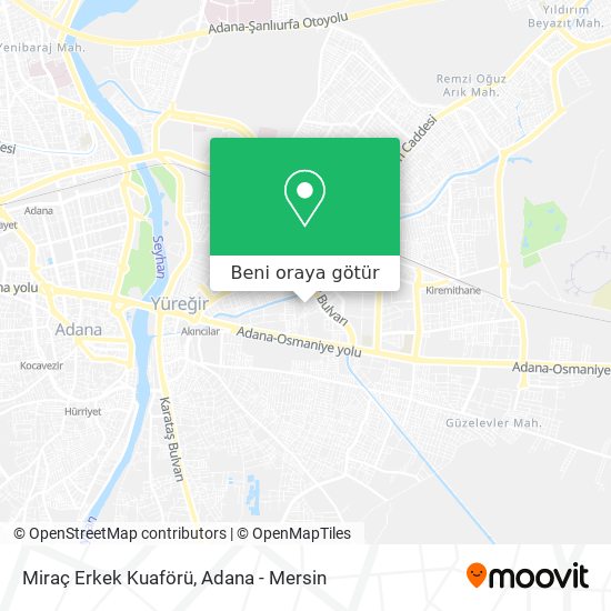 Miraç Erkek Kuaförü harita