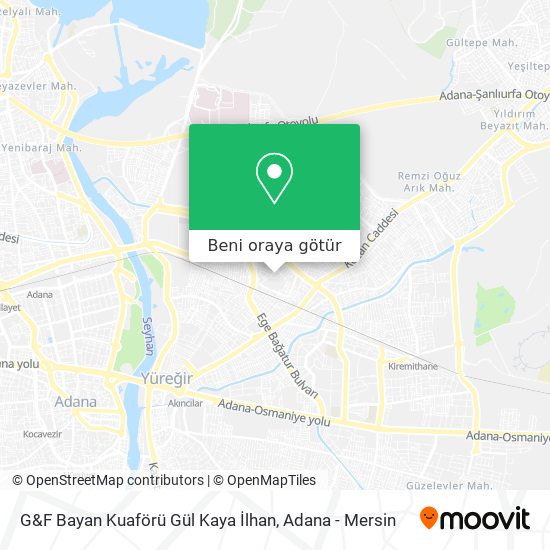 G&F Bayan Kuaförü Gül Kaya İlhan harita
