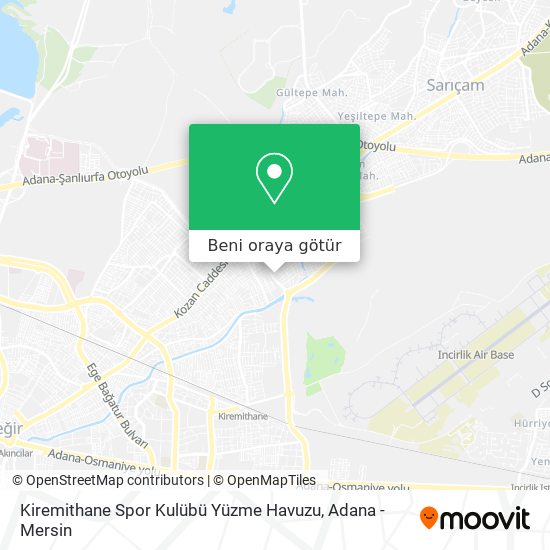 Kiremithane Spor Kulübü Yüzme Havuzu harita