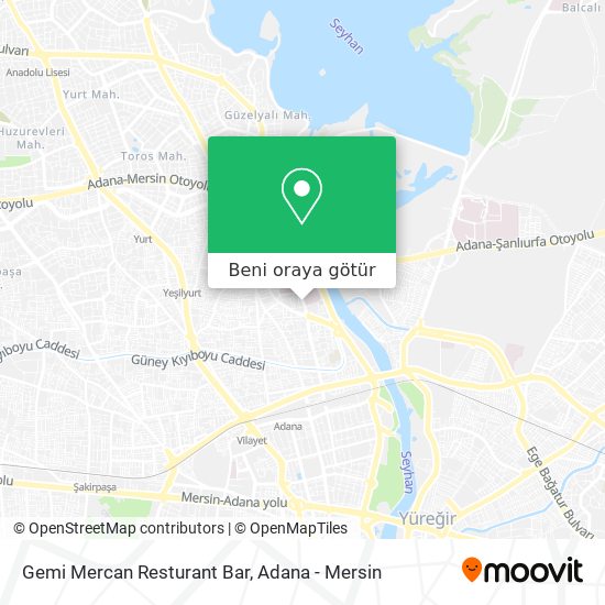 Gemi Mercan Resturant Bar harita