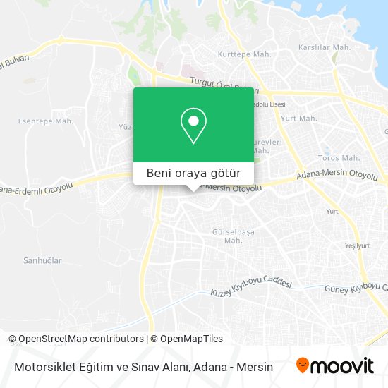 Motorsiklet Eğitim ve Sınav Alanı harita