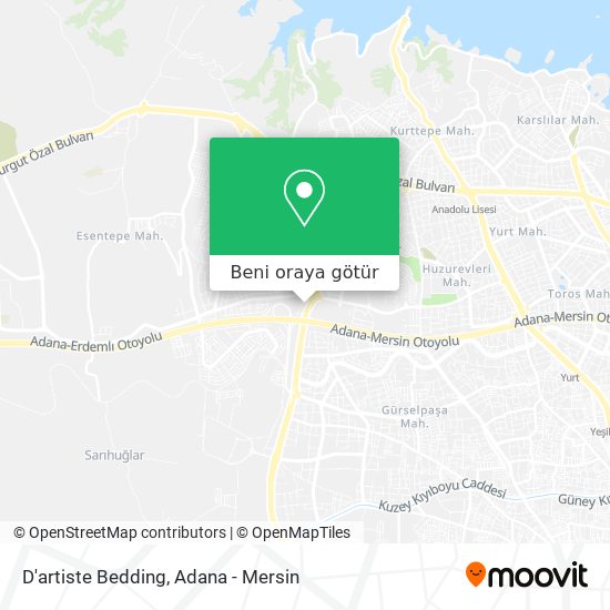 D'artiste Bedding harita