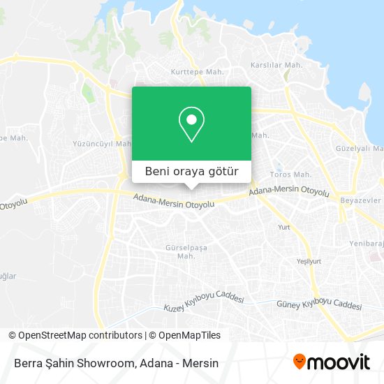 Berra Şahin Showroom harita