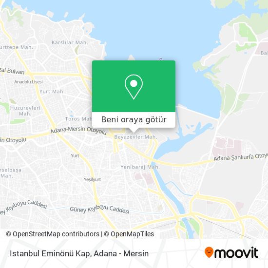 Istanbul Eminönü Kap harita