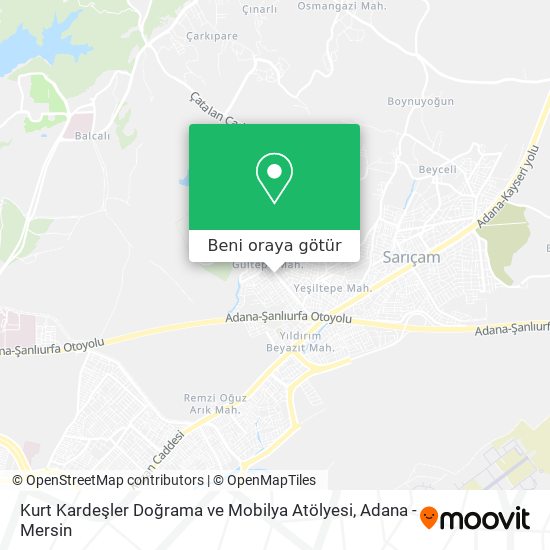 Kurt Kardeşler Doğrama ve Mobilya Atölyesi harita