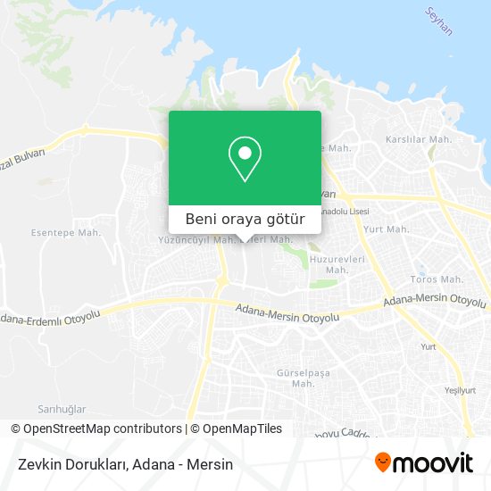 Zevkin Dorukları harita