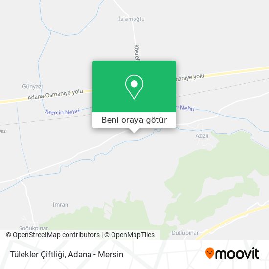 Tülekler Çiftliği harita
