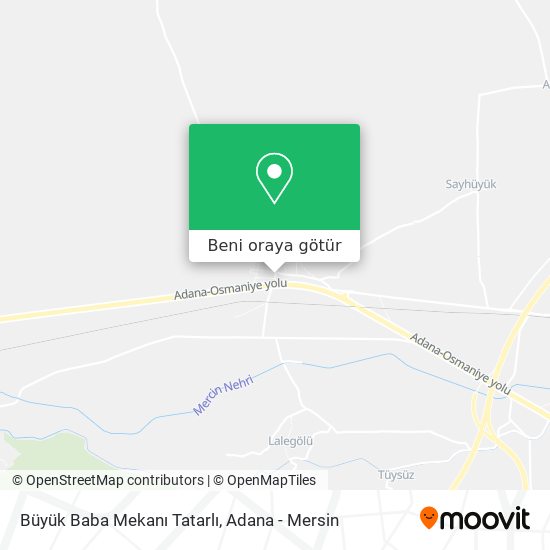 Büyük Baba Mekanı Tatarlı harita