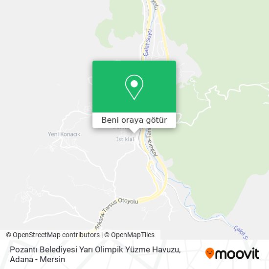 Pozantı Belediyesi Yarı Olimpik Yüzme Havuzu harita