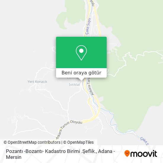 Pozantı -Bozantı- Kadastro Birimi .Şeflik. harita