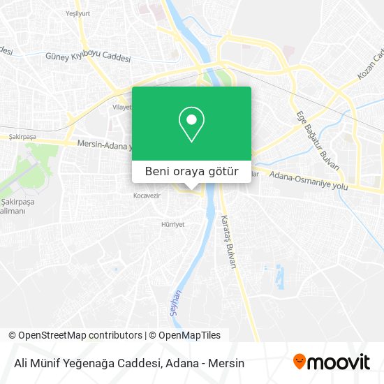 Ali Münif Yeğenağa Caddesi harita