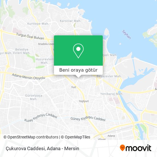 Çukurova Caddesi harita