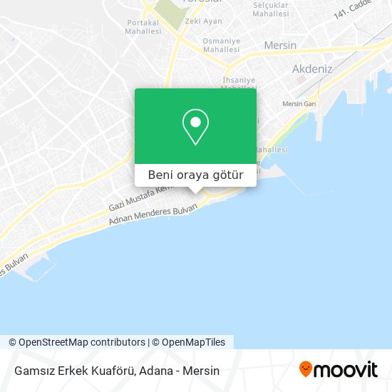 Gamsız Erkek Kuaförü harita