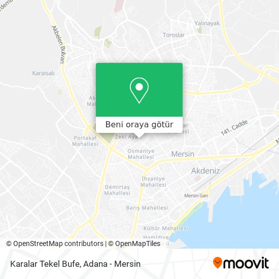 Karalar Tekel Bufe harita