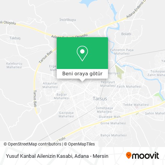 Yusuf Kanbal Ailenizin Kasabi harita