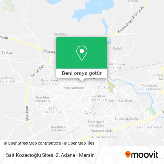 Sait Kozacıoğlu Sitesi 2 harita