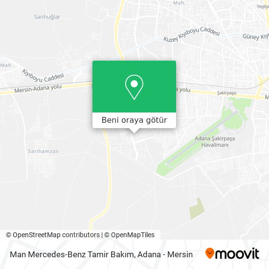 Man Mercedes-Benz Tamir Bakım harita
