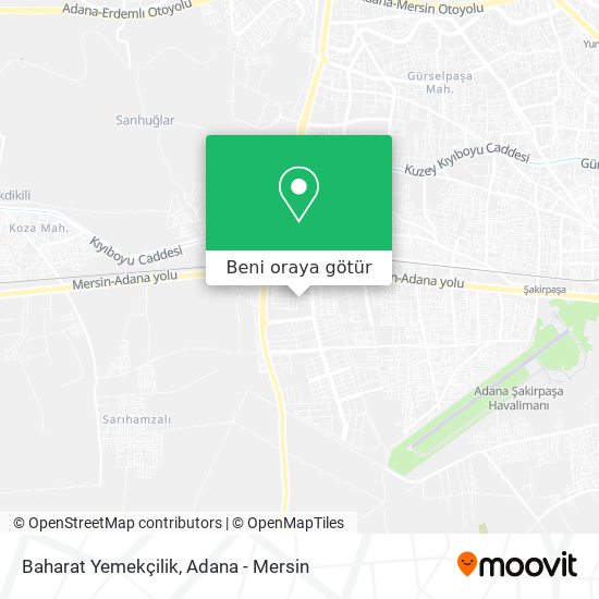 Baharat Yemekçilik harita