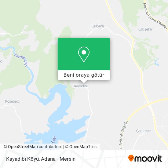 Kayadibi Köyü harita
