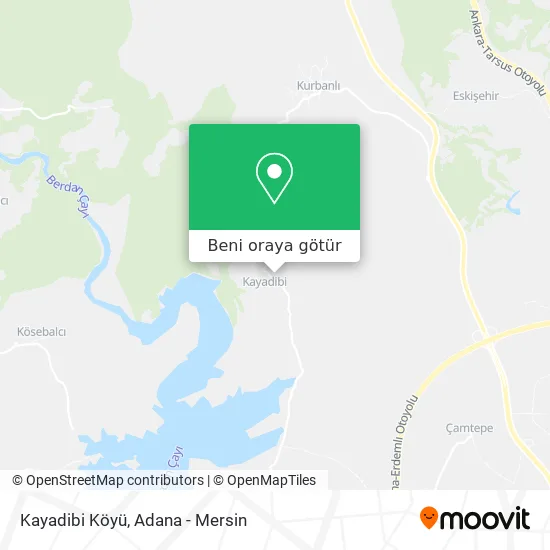 Kayadibi Köyü harita