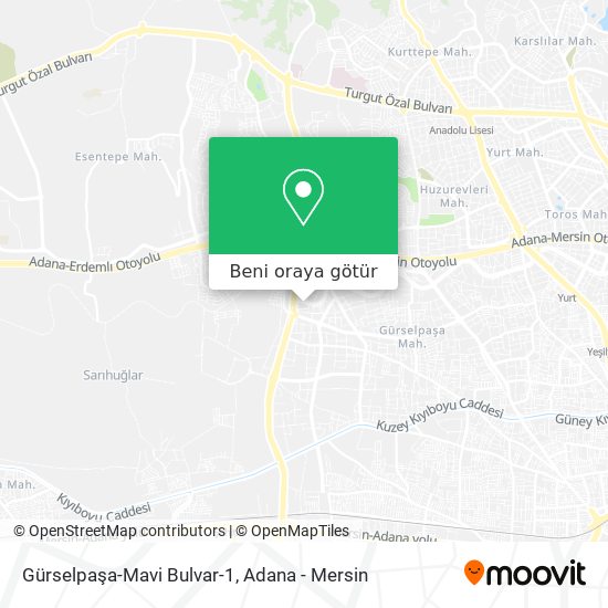 Gürselpaşa-Mavi Bulvar-1 harita
