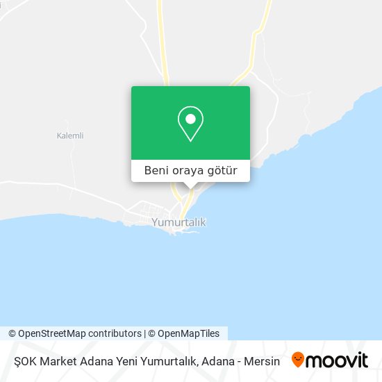 ŞOK Market Adana Yeni Yumurtalık harita