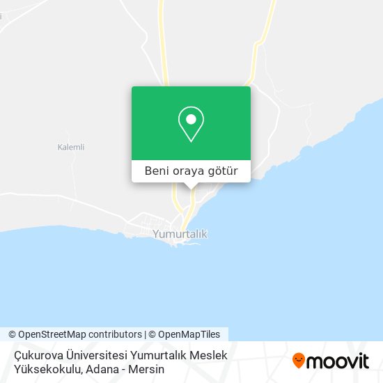 Çukurova Üniversitesi Yumurtalık Meslek Yüksekokulu harita