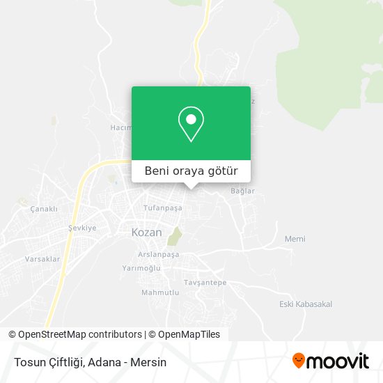 Tosun Çiftliği harita