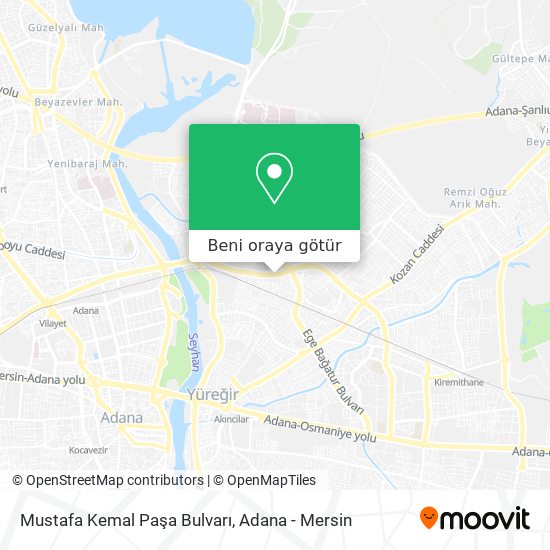 Mustafa Kemal Paşa Bulvarı harita