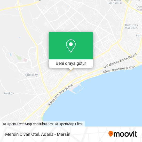 Mersin Divan Otel harita