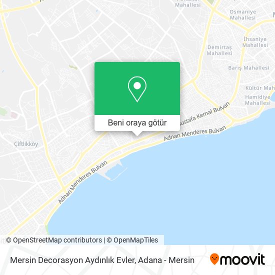 Mersin Decorasyon Aydınlık Evler harita