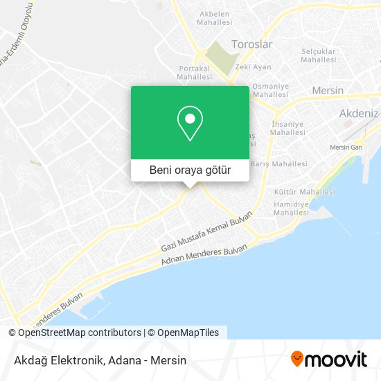 Akdağ Elektronik harita