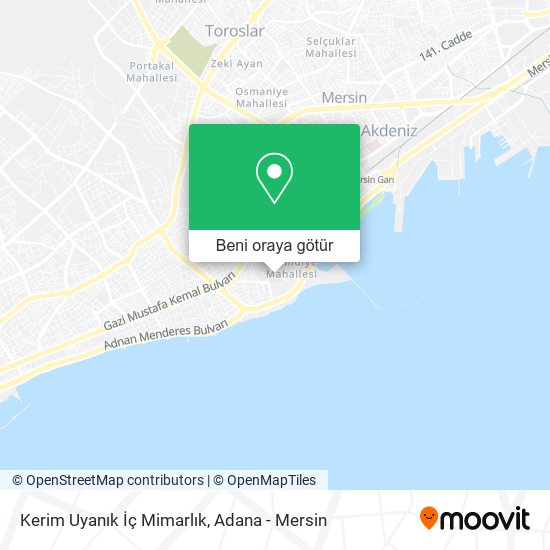Kerim Uyanık İç Mimarlık harita