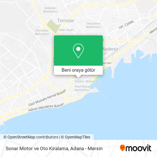 Sonar Motor ve Oto Kiralama harita