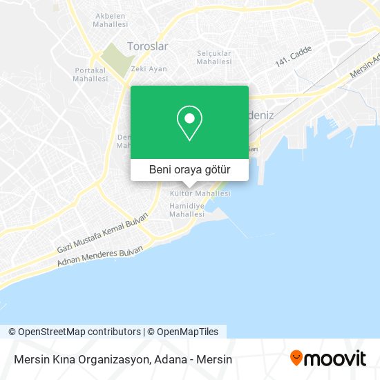 Mersin Kına Organizasyon harita