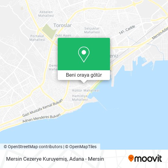 Mersin Cezerye Kuruyemiş harita