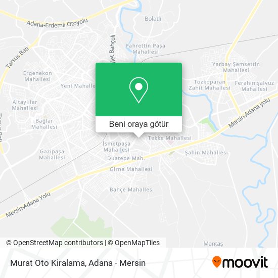 Murat Oto Kiralama harita