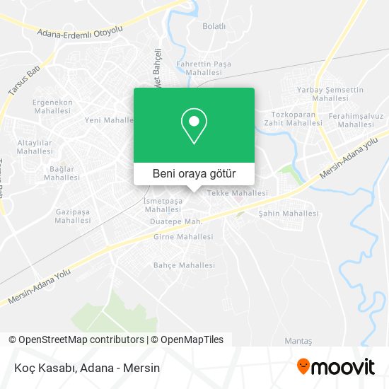 Koç Kasabı harita