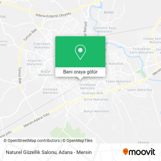 Naturel Güzellik Salonu harita
