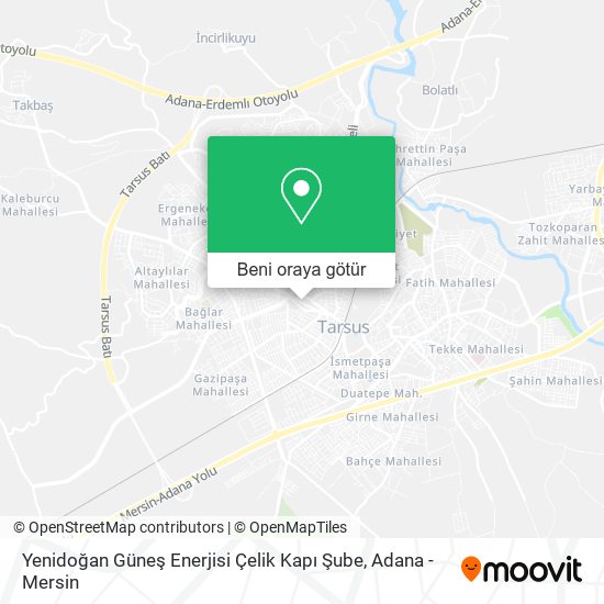 Yenidoğan Güneş Enerjisi Çelik Kapı Şube harita