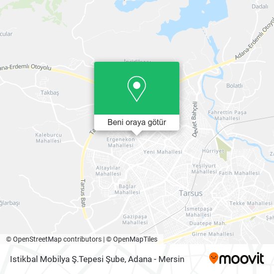 Istikbal Mobilya Ş.Tepesi Şube harita