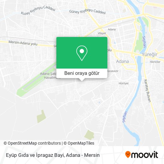 Eyüp Gıda ve İpragaz Bayi harita